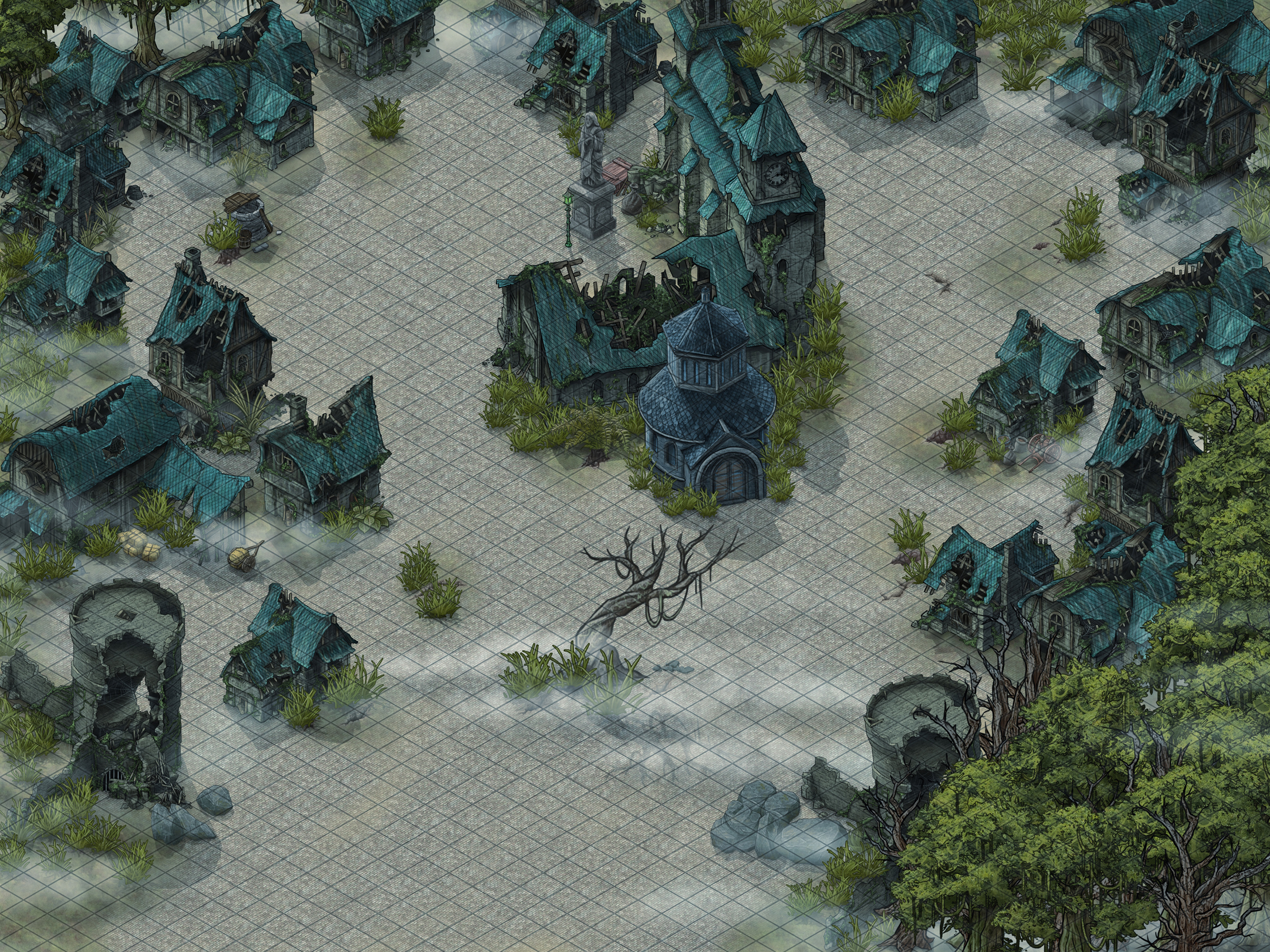 Ruined Town with Inkarnate