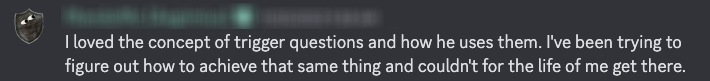 MandoMc loves the concept of trigger questions.png MandoMc loves the concept of trigger questions.png